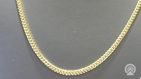 10K YELLOW CUBAN LINK CHAIN  24" 27.6GR