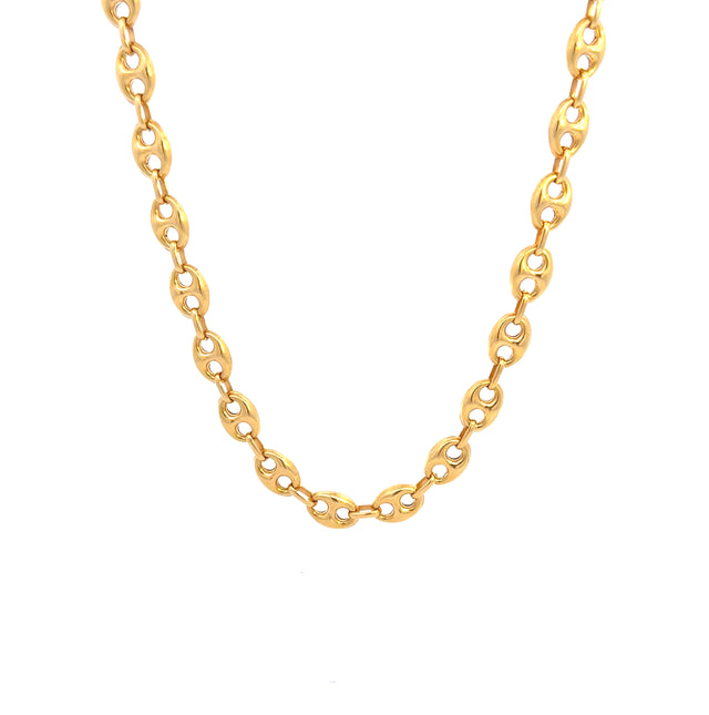 18K Yellow Gold Mariner Chain  Size 20