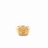 10k Yellow Gold Men's Ring With Eagle & Cz Size 10 1/2" Weight 8.6gr