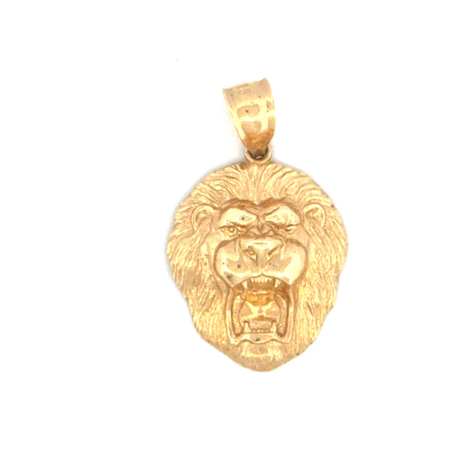 14k Yellow Gold Lion Face Pendant Weight 5.8 gr