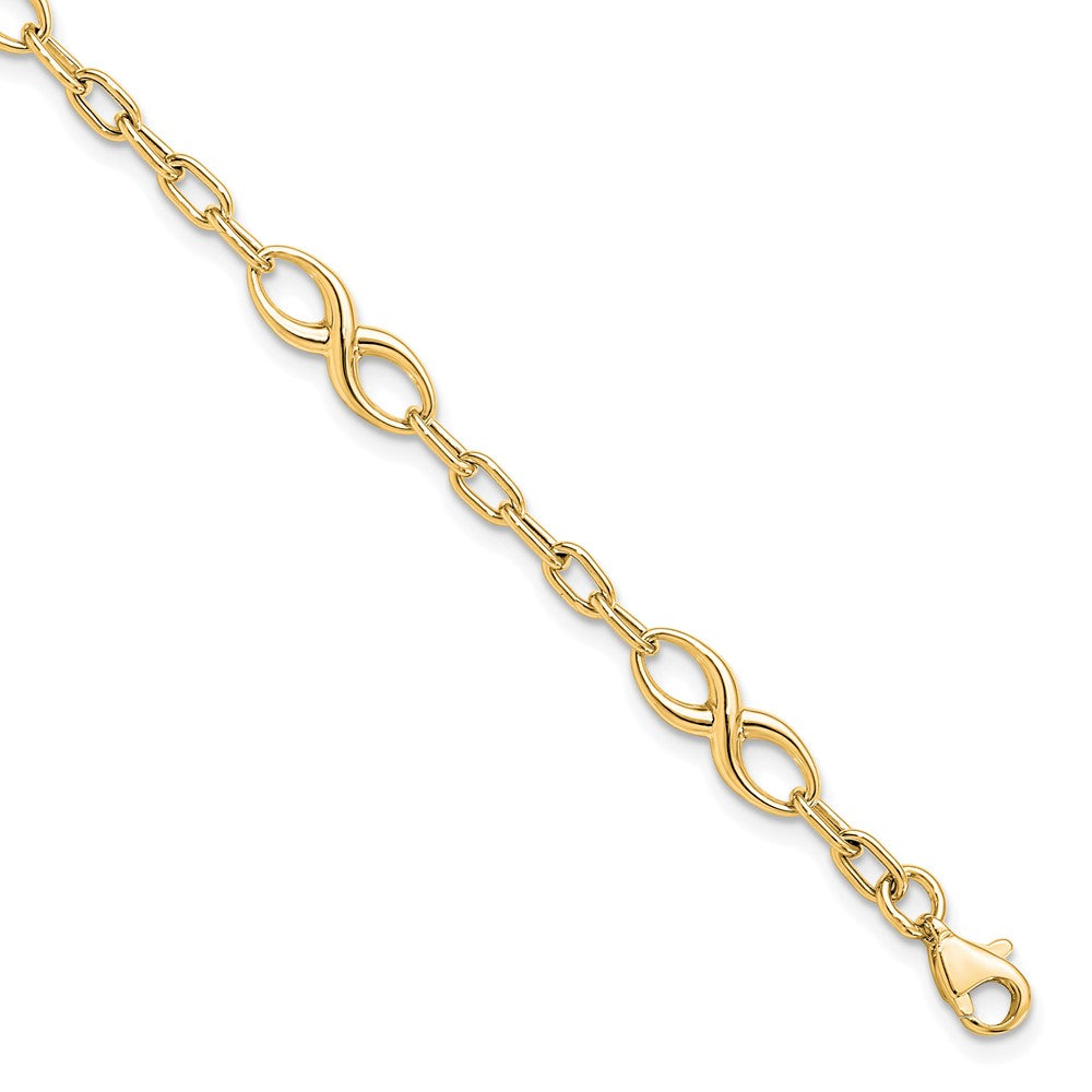 Leslie’s 10K Polished Link Bracelet
