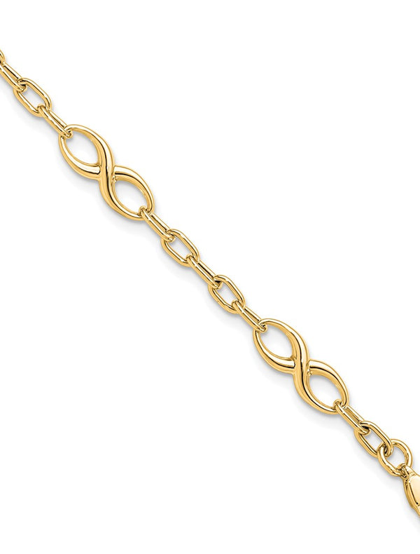 Leslie’s 10K Polished Link Bracelet