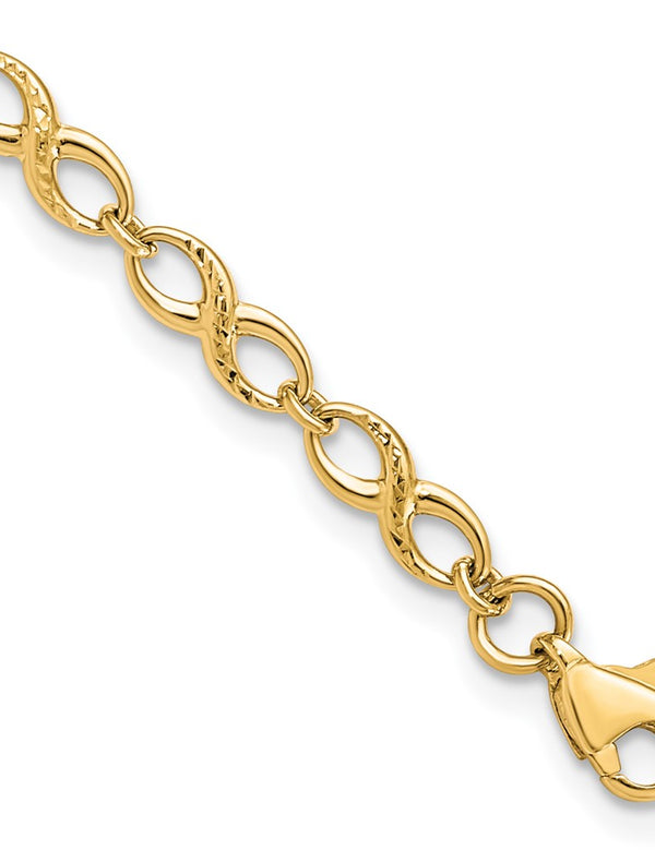 Leslie’s 10K Polished and D/C Bracelet
