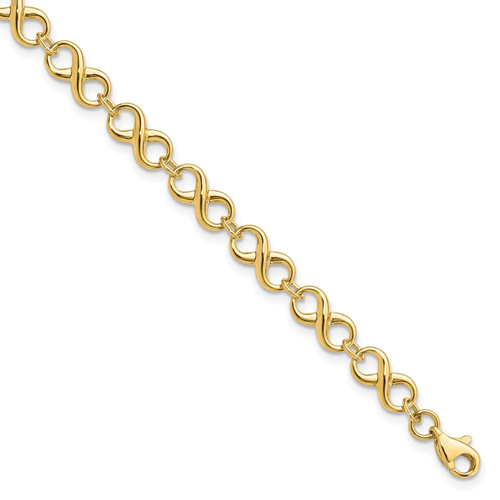 Leslie’s 10K Polished Infinity Bracelet