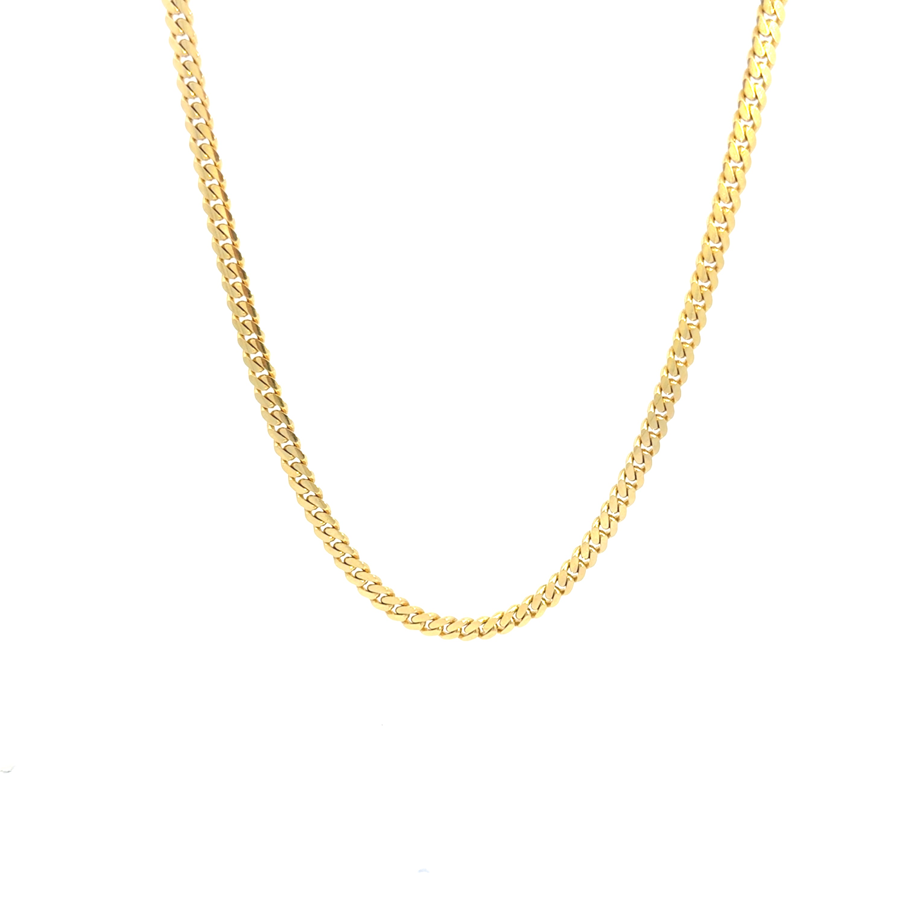 10K Yellow Gold Cuban Link Chain Weight 26.7GR 3.8 MM