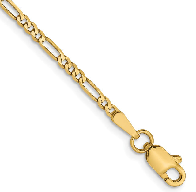 Leslie’s 14K 1.8mm Flat Figaro Chain Anklet