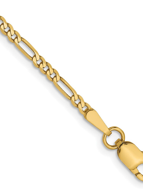 Leslie’s 14K 1.8mm Flat Figaro Chain Anklet