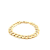 14k Yellow Gold Curb Link Bracelet Size 8 1/2" Weight 24.9 gr