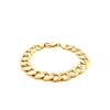 14k Yellow Gold Curb Link Bracelet Size 8 1/2" Weight 28.9 gr