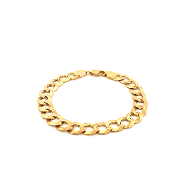 14k Yellow Gold Curb Link Bracelet Size 8 Weight 16.5 gr