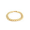 14k Yellow Gold Curb Link Bracelet Size 8 Weight 16.5 gr