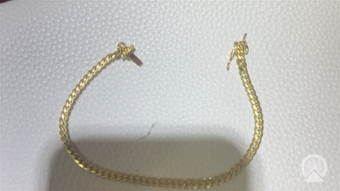 10Kt Yg Bracelet Cuban LInk 9.5gr 8''