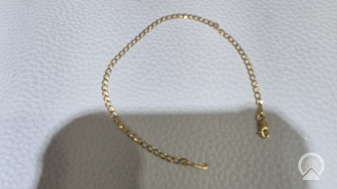 14K Yellow Curb Bracelet Size 7" Weight 1.6GR