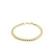 10K Yellow Gold Cuban Link Bracelet Size 7" Weight 11.6GR