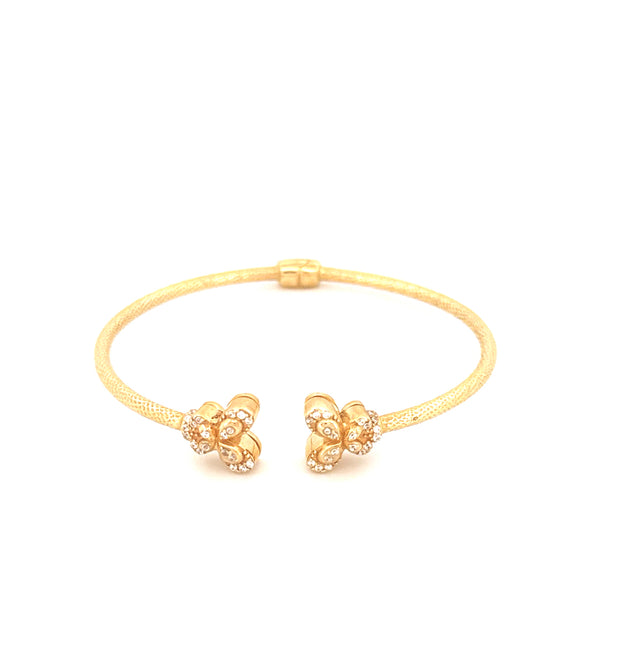 14K Yellow Gold Fashion Bangle  Weight 8.5 gr