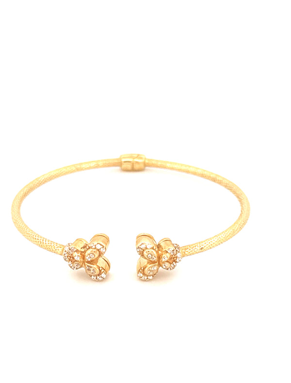 14K Yellow Gold Fashion Bangle  Weight 8.5 gr