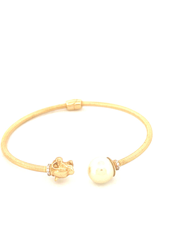 14K Yellow Gold Fashion Bangle Weight 11.1 gr