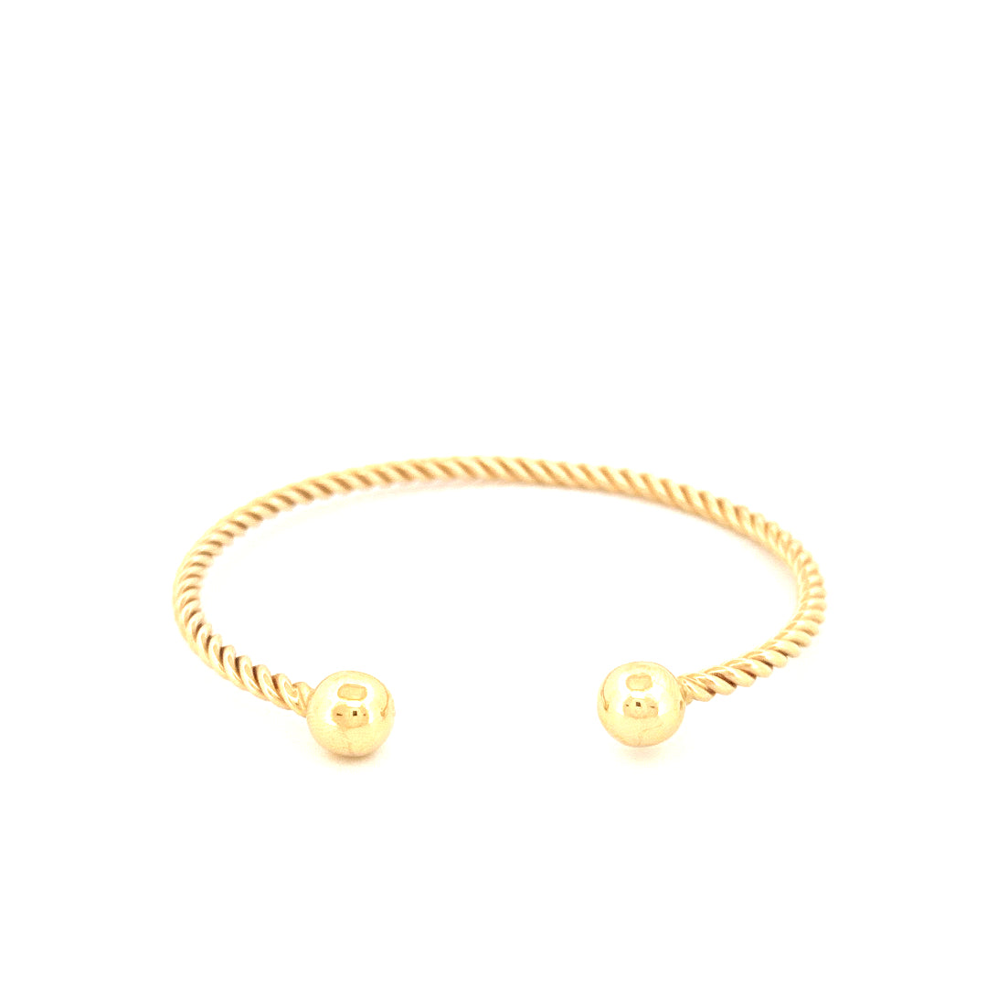 14K Yellow Gold Fashion Bangle Weight 5.9 gr