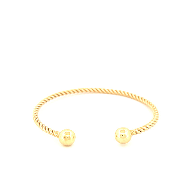 14K Yellow Gold Fashion Bangle Weight 5.9 gr