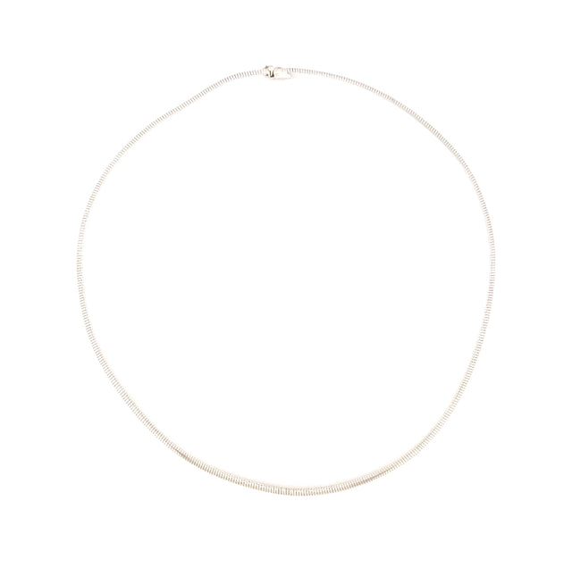 18k White Gold Fancy Omega Necklace Size 16