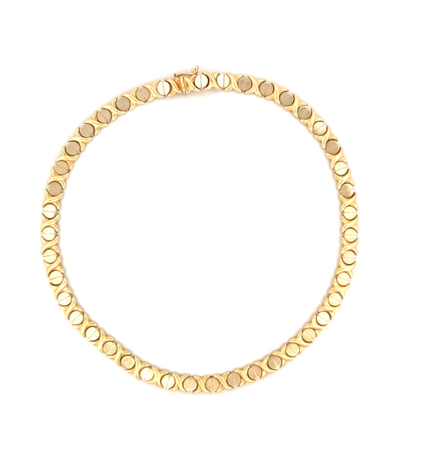 14k Two-Tone Gold Fancy Necklace Size 16