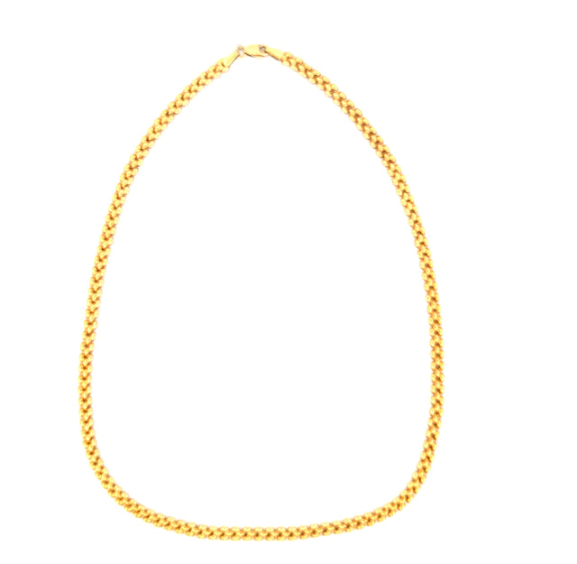 18k Yellow Gold Fancy Necklace Size 17
