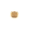 10k Yellow Gold Men's Ring With Eagle & Cz Size 10 1/2 Weight 8.7gr