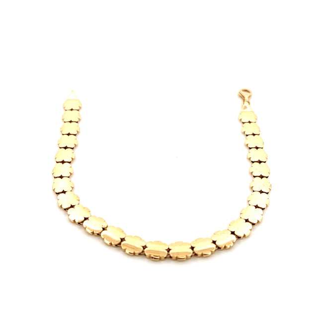 14k Yellow Gold Women's Fashion Bracelet Size 7'' Weight 9.1GR