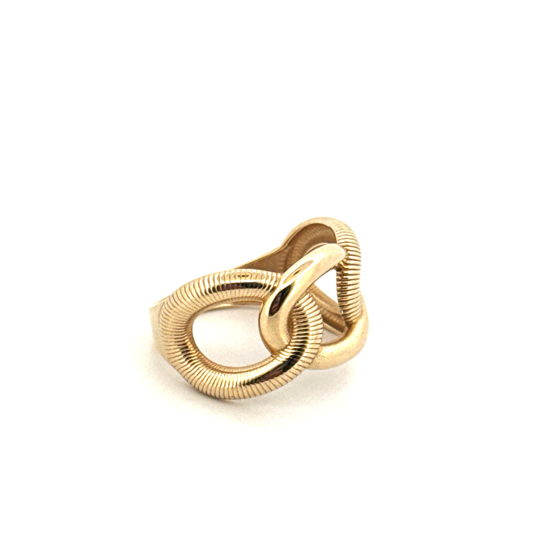 10k Yellow Gold Women's Fashion Ring Size 7 Weight 3.3GR