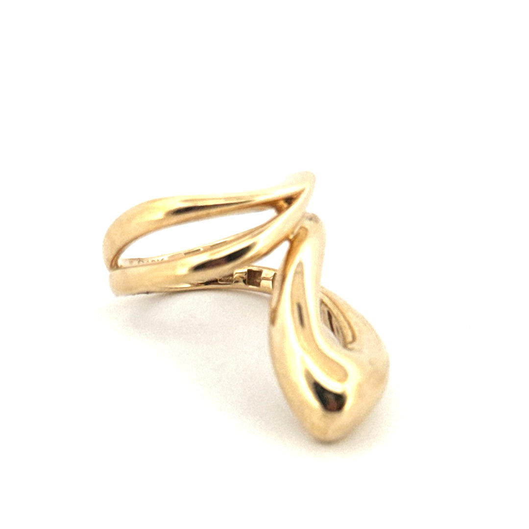 10k Yellow Gold Women's Fashion Ring Size 8.5 Weight 3.9GR