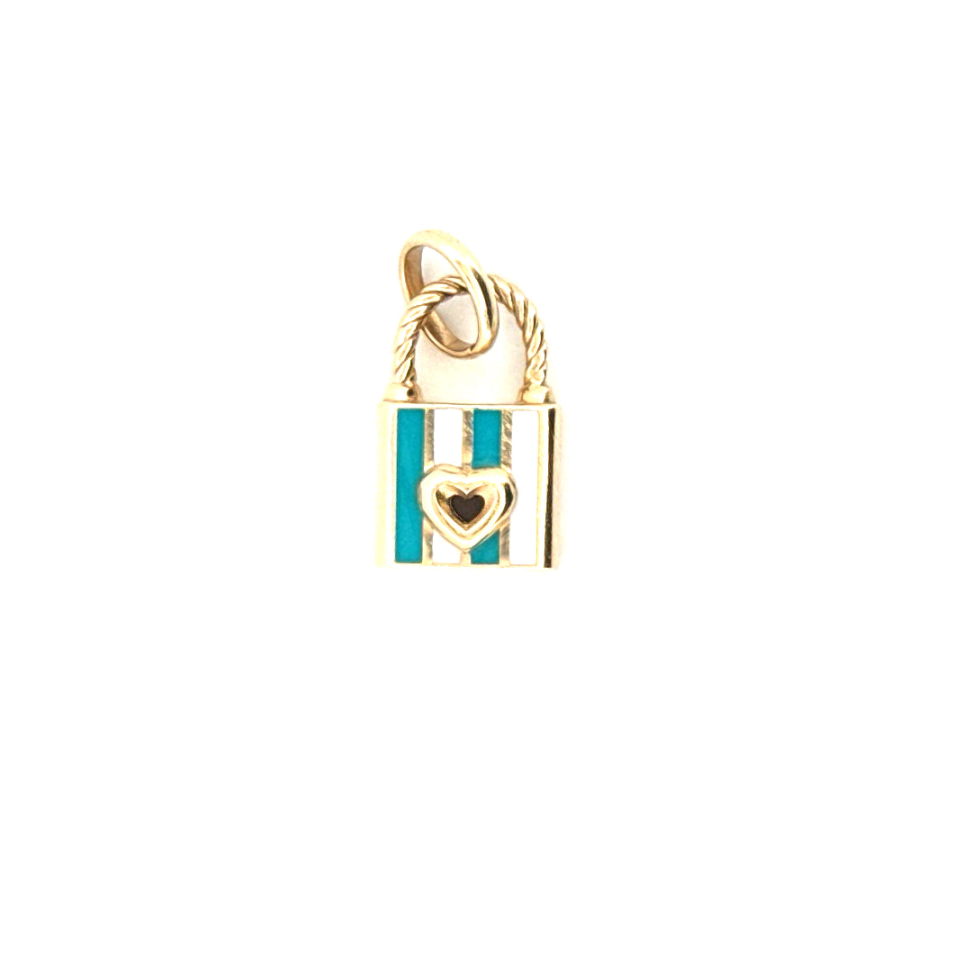 14k Yellow Gold Fancy Pendant Weight 1.9GR