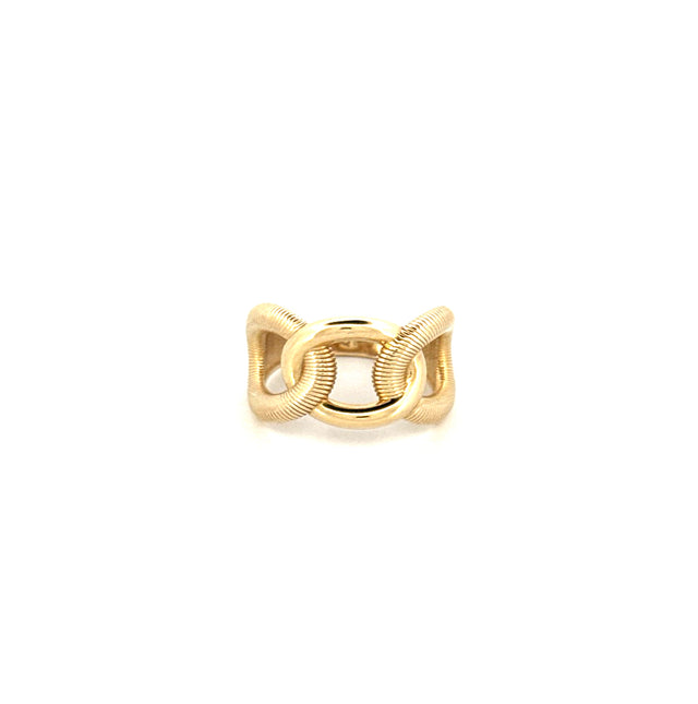 10K Yellow Gold Fashion Ring Size 8 Weight 3.2GR