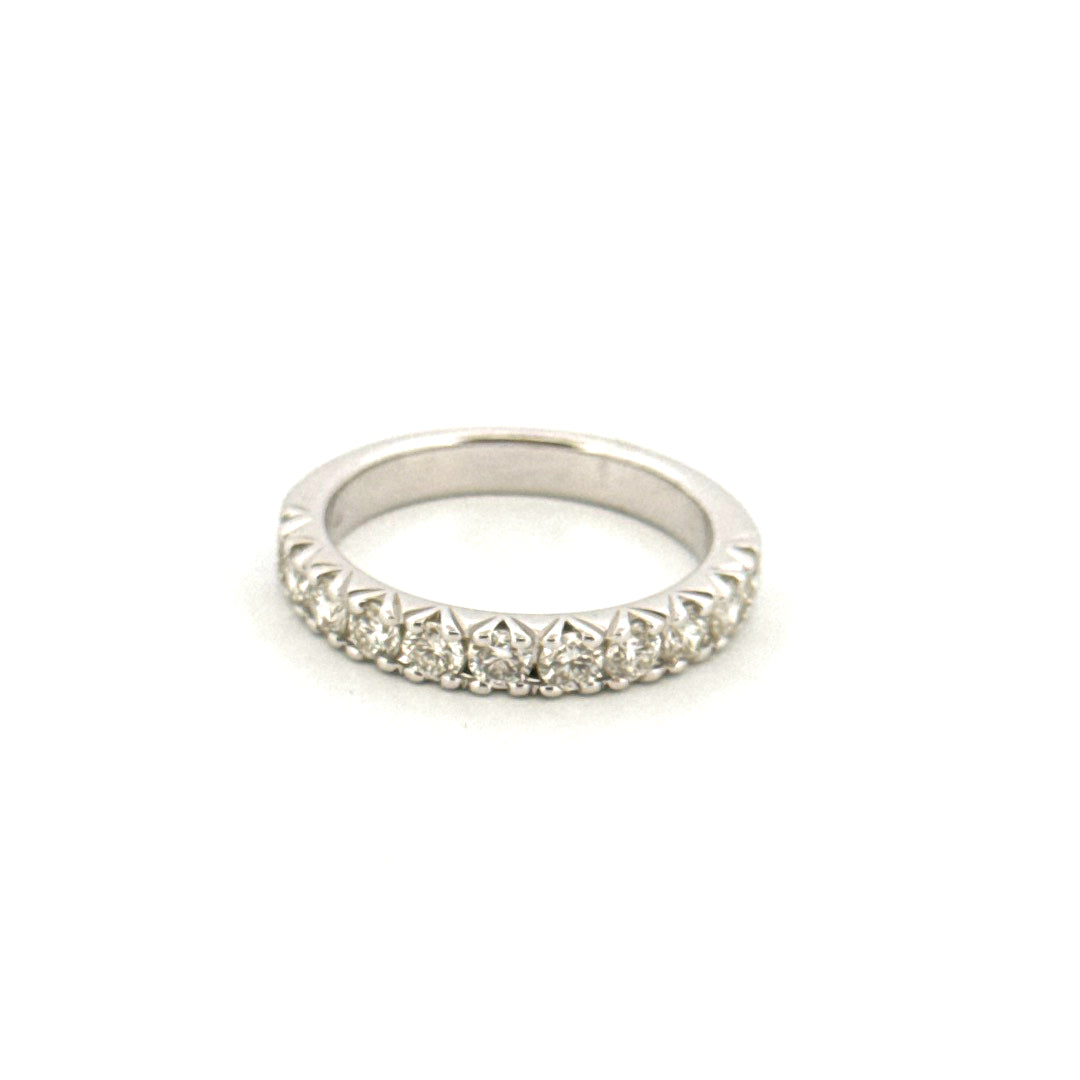 14K White Gold Diamond Wedding Ring 1CT Weight 4.0 GR