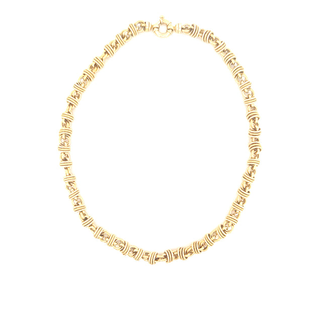 14k Yellow Gold Fashion Necklace Size 18