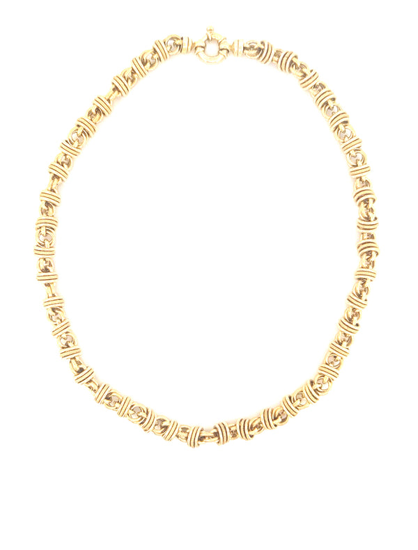 14k Yellow Gold Fashion Necklace Size 18