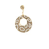 14K Yellow Gold  Fancy Women's Diamond  Pendant Weight 3.6GR