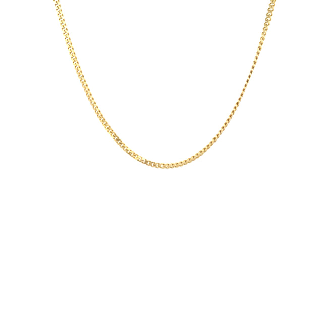 10k Yellow Gold Cuban Link Chain 3mm Size 24