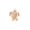 14k Rose Gold Turtle Pendant With Mother Of Pearl Weight 4.7 gr