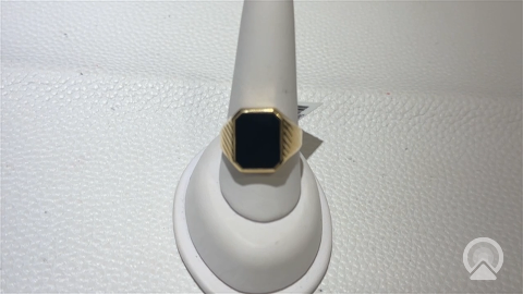 14k Yellow Gold Men's Fashion Ring  Size 12