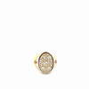 14k Tri-Color Gold Men's Ring With Oval Design Size 10.5" Weight 6.4 gr