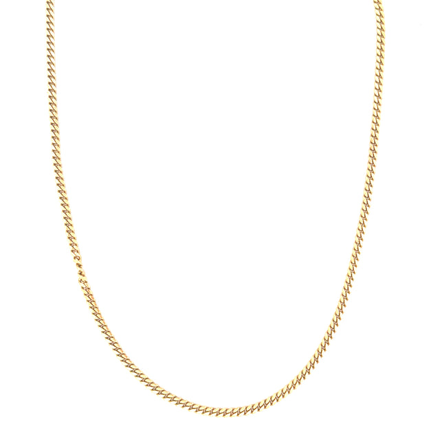 10K Yellow Gold Cuban Link Chain Size 18