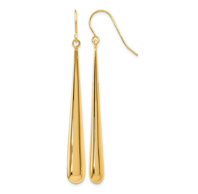 Leslie’s 14K Polished Shepherd Hook Earrings