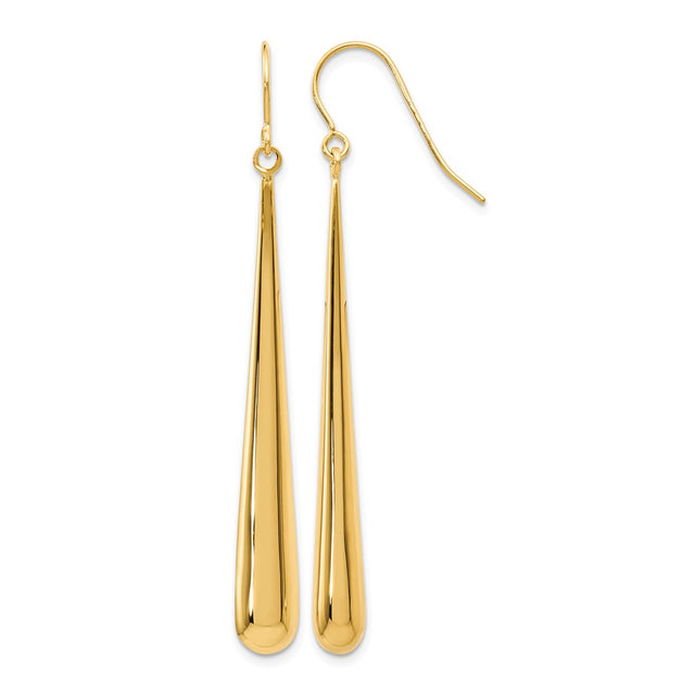 Leslie’s 14K Polished Shepherd Hook Earrings