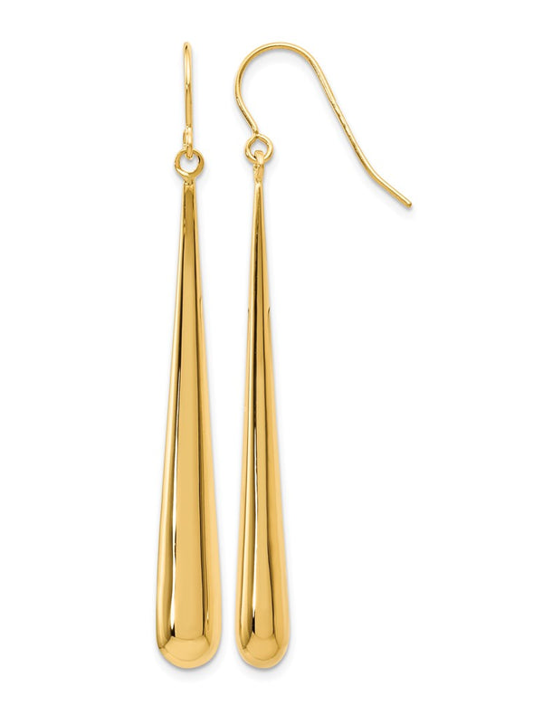 Leslie’s 14K Polished Shepherd Hook Earrings