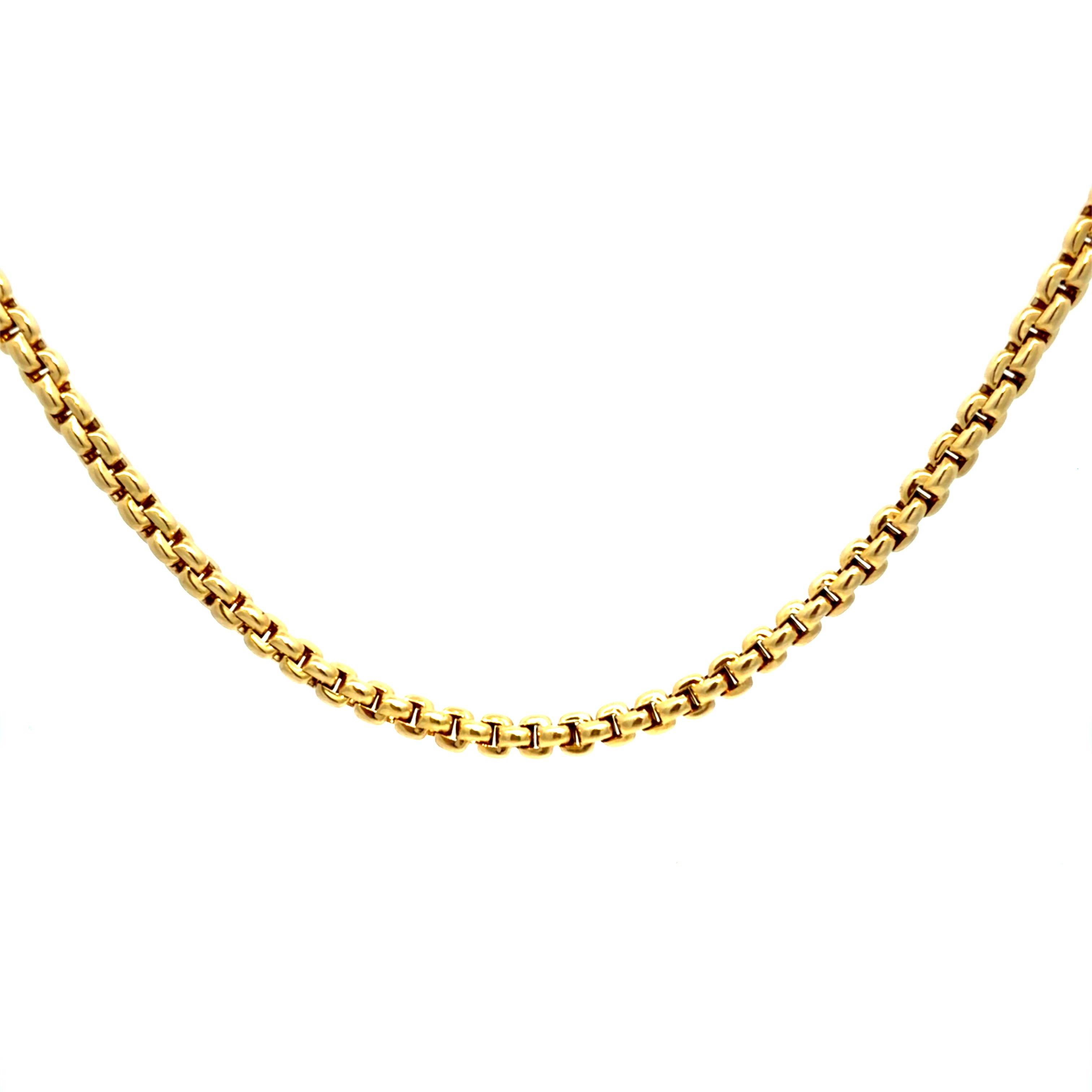 14K Yellow Gold  Fancy Necklace Size 16" Weight 18.9GR