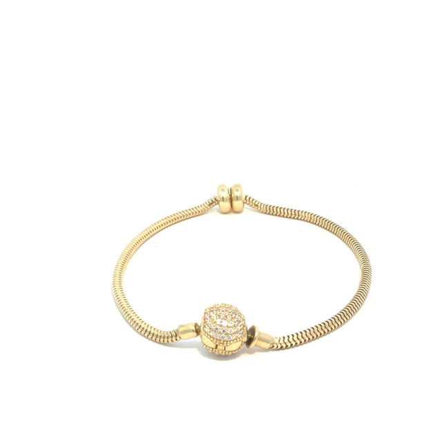 14k Yellow Gold Fancy Bracelet  Size 7'' Weight 8.0GR