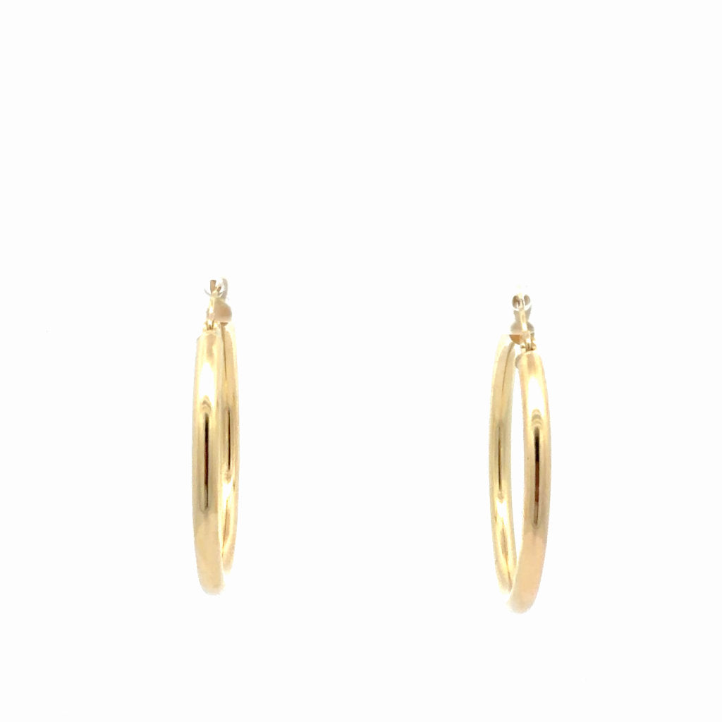 10K Yellow Gold Hoop Earrings   2.5GR