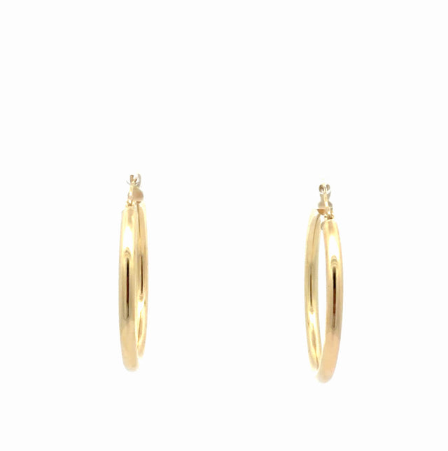 10K Yellow Gold Hoop Earrings   2.5GR