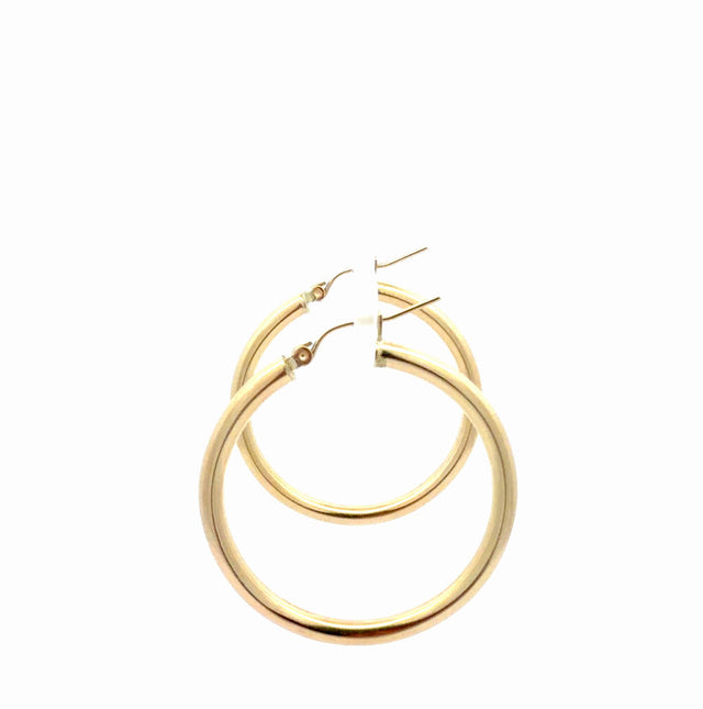 10K Yellow Gold Hoop Earrings   2.5GR