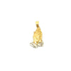 10k Yellow Gold Two Hands Praying Pendant  Weight 1.5 gr